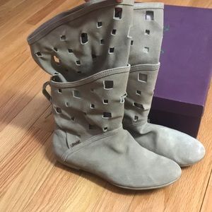 Real Suede Cut Out Boot